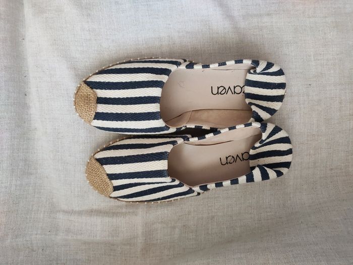 Espadrilles rayées artisanales pointure 39 neuves - photo numéro 3