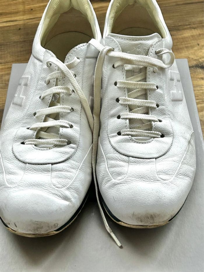 Paire de basket blanche Hogan 9 1/2 - photo numéro 7