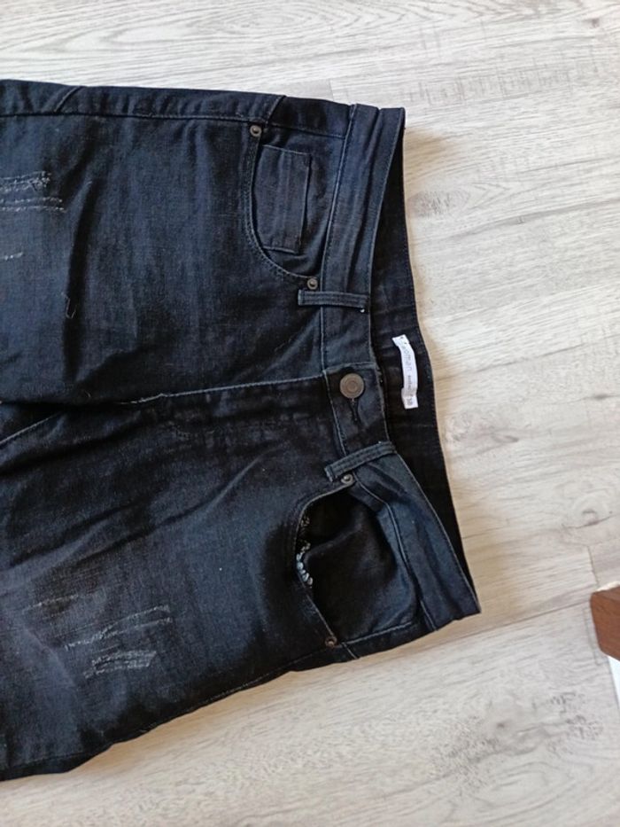 Pantalon jeans 38 M femme gemo tbe noir - photo numéro 7