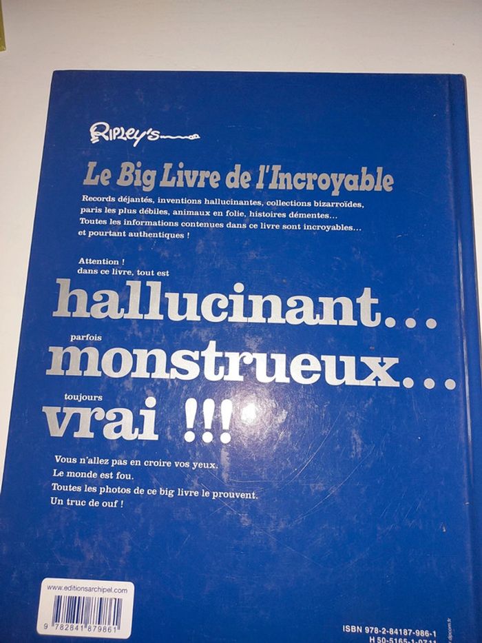 Le Big Livre de l'Incroyable. - photo numéro 2