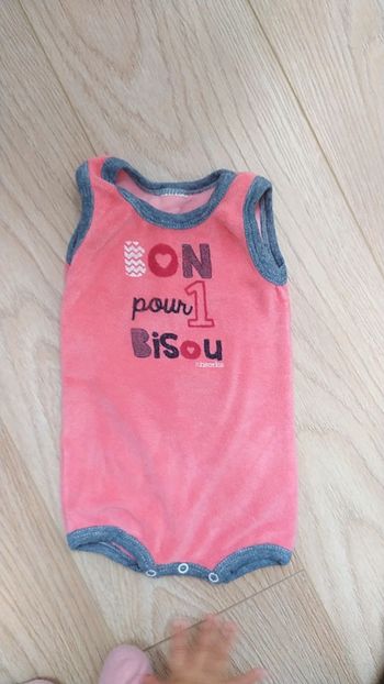 Body rose éponge été bisou 1 mois