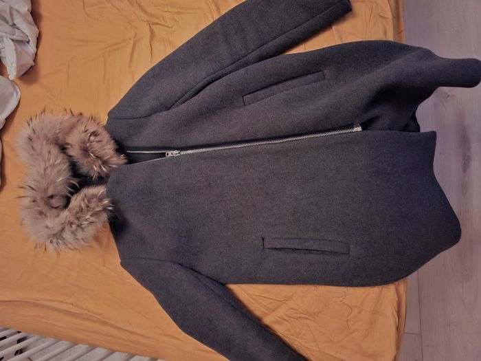 Manteau très élégant gris - photo numéro 3