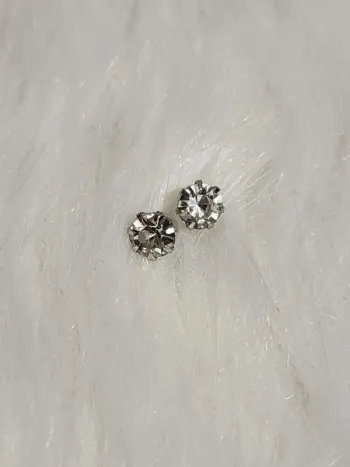 💎Boucles d'oreilles Pierre zirconium Blanches 💎