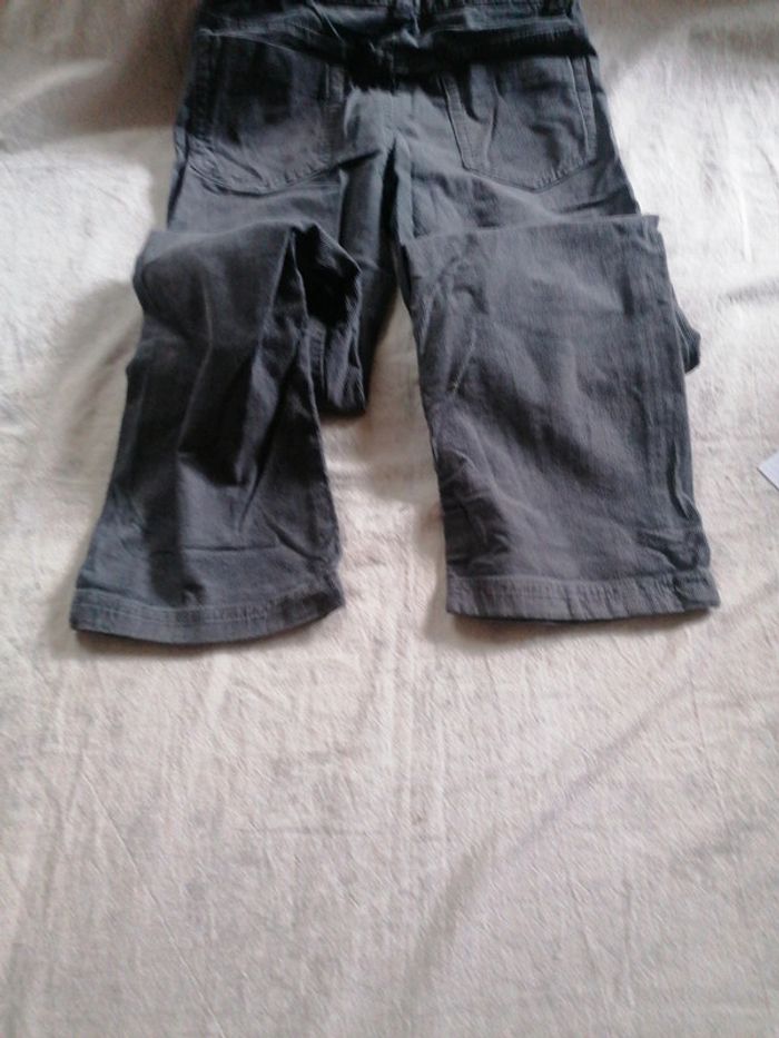 Pantalon velours côtelé anthracite 12 ans - photo numéro 8