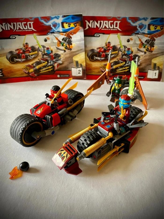 LEGO Ninjago 70600 - La Poursuite en Moto des Ninja - Très Bon état - Complet avec notice - photo numéro 2