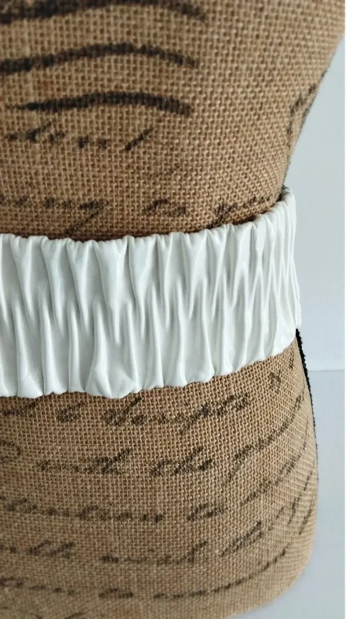 Ceinture blanche et argenté élastique 70/75 cm - photo numéro 8