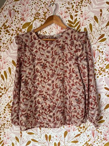Blouse bohème cerise blue