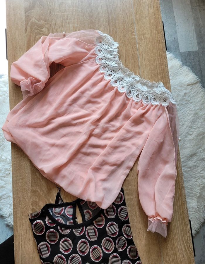 💕 2 magnifiques blouses fluide 💕 Taille 10 ans - photo numéro 3