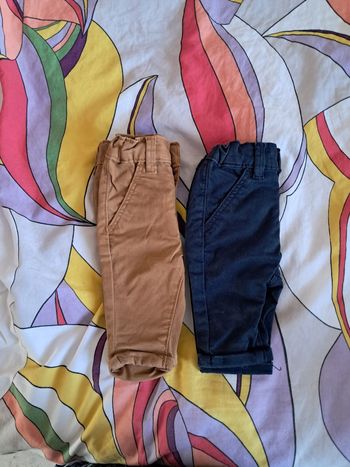 Lot de 2 pantalons garçon 1 mois