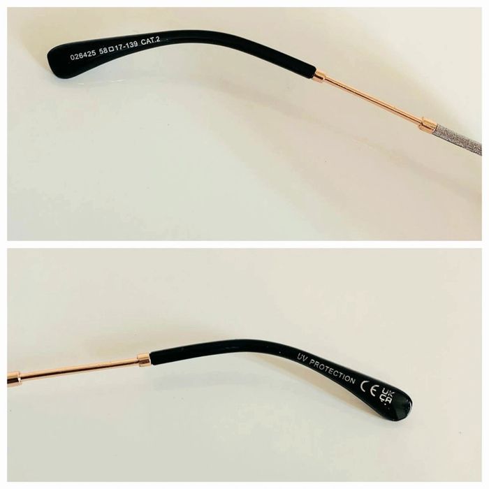 Lot de deux lunettes de soleil femme marron et noir me léopard uvprotection cat 2 et 3 - photo numéro 4