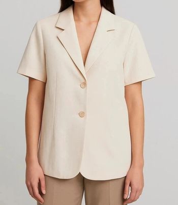Blazer blanche pour femme T46