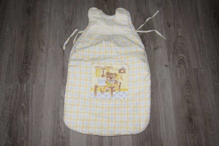 GIGOTEUSE JAUNE ET BLEU CIEL "PRAIA" - 0/6 MOIS - n°01