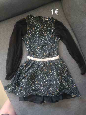 Robe manches tulle