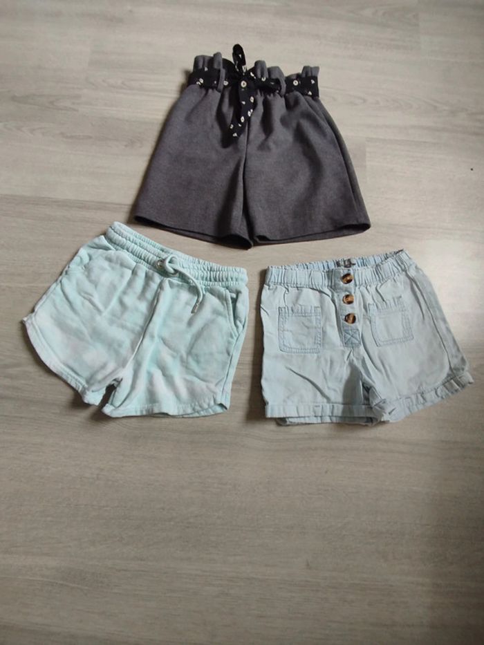 Lot shorts et jupe short fille