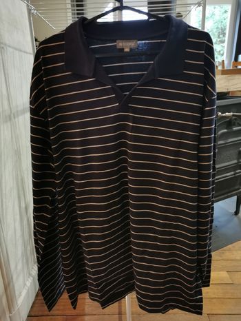 polo homme manches longues