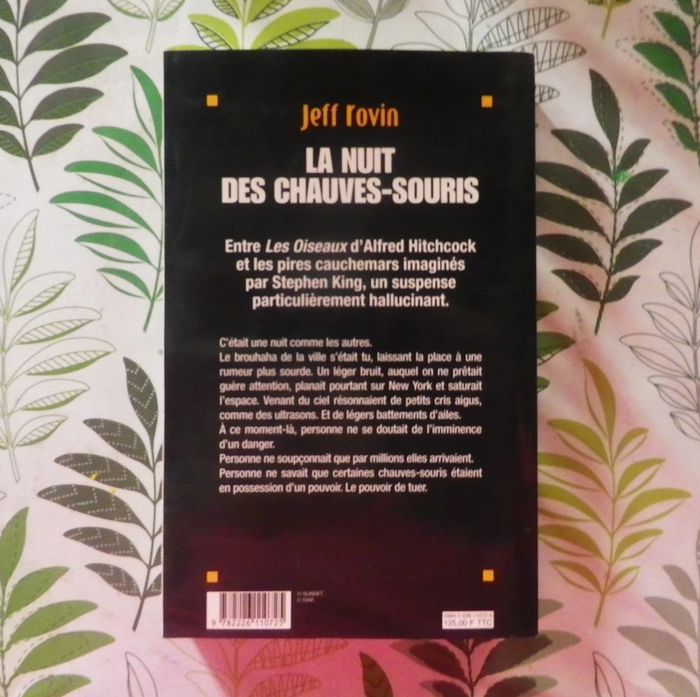 La nuit des chauves-souris de Jeff Rovin Ed. Albin Michel - photo numéro 2