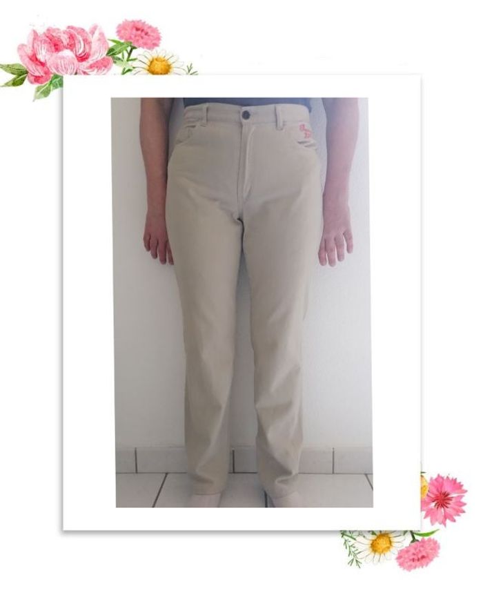 jeans beige Mari Sara