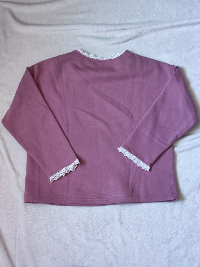 Pull à encolure dentelle taille S - photo numéro 4