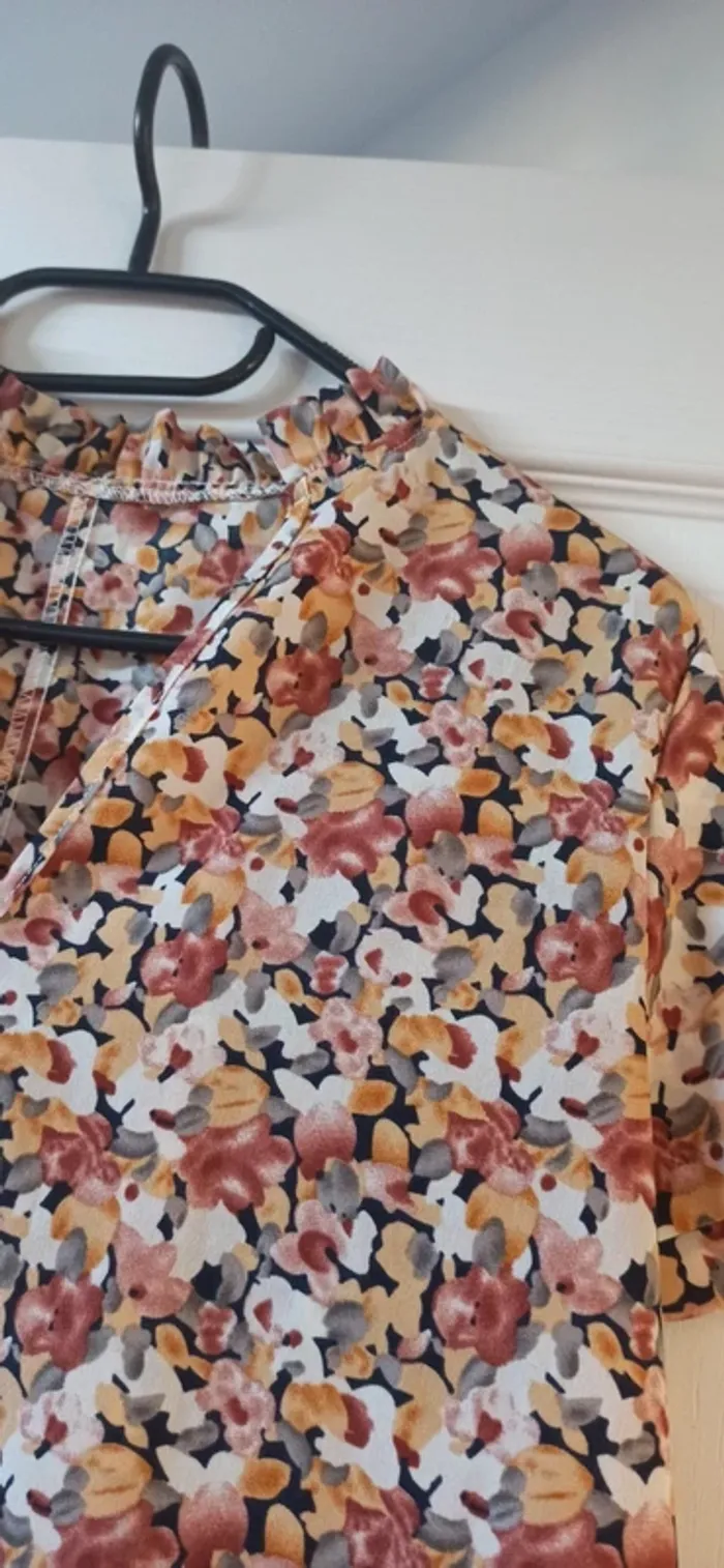 Blouse fleurs d automne - photo numéro 2