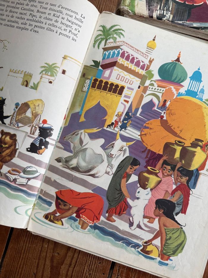 État moyen - 4 Livres Caroline années 50/60 Lot Grands albums Hachette Pierre Probst - photo numéro 9