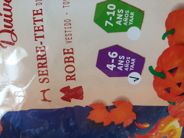 Déguisement diablesse taille 4/6 ans - photo numéro 7