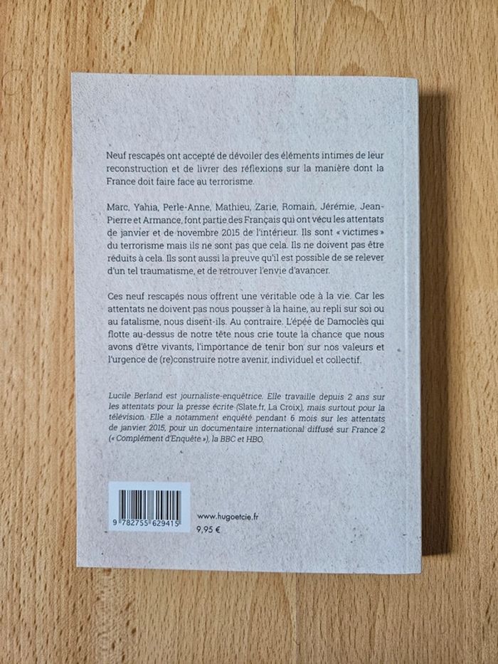 Livre témoignage En vie neuf
Paroles d'espoir et de rescapés - photo numéro 2