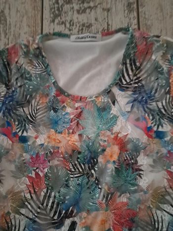 T shirt à motif jungle