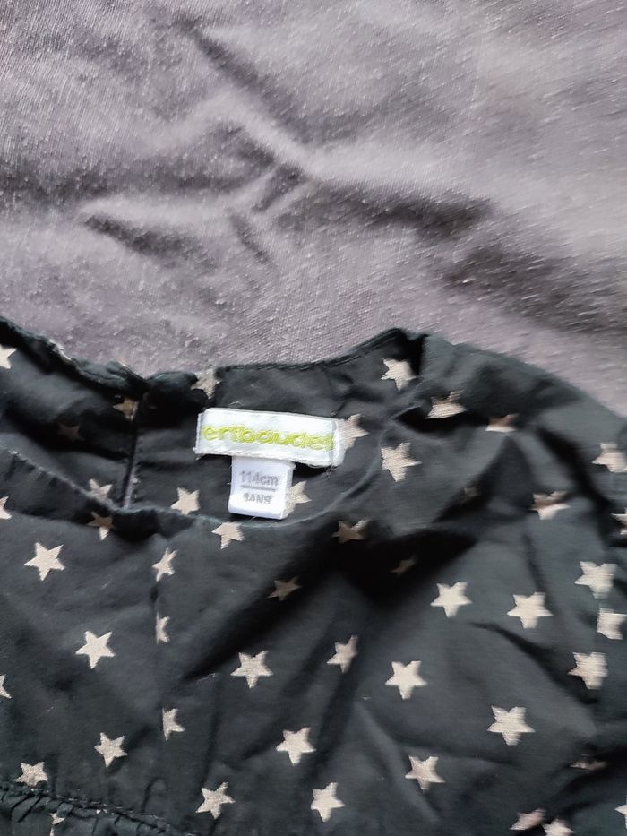 Blouse étoilée manches longues 6 ans - photo numéro 2