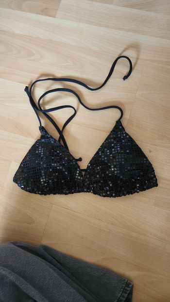 Haut de maillot de bain à paillette taille S