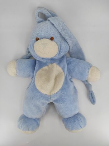 Doudou Lapin blanc et blanc Gipsy Vintage