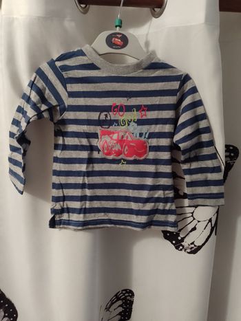 Tee-shirt Cars 12 mois