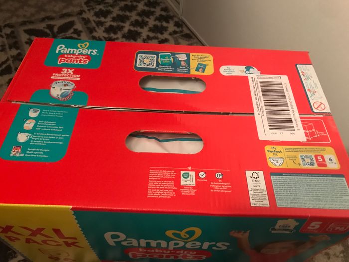 Neuf maxi XXL paquet de couches pampers baby dry pants taille 5 soit 96 couches - photo numéro 3