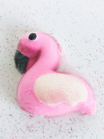 Bombe de bain flamand rose