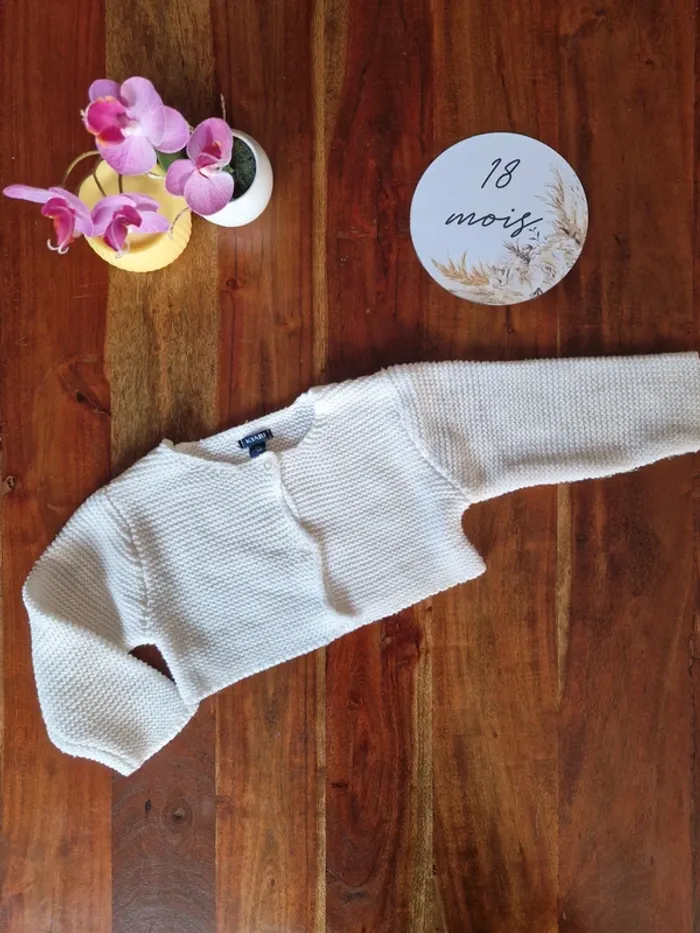 Gilet épais style tricot 18 mois