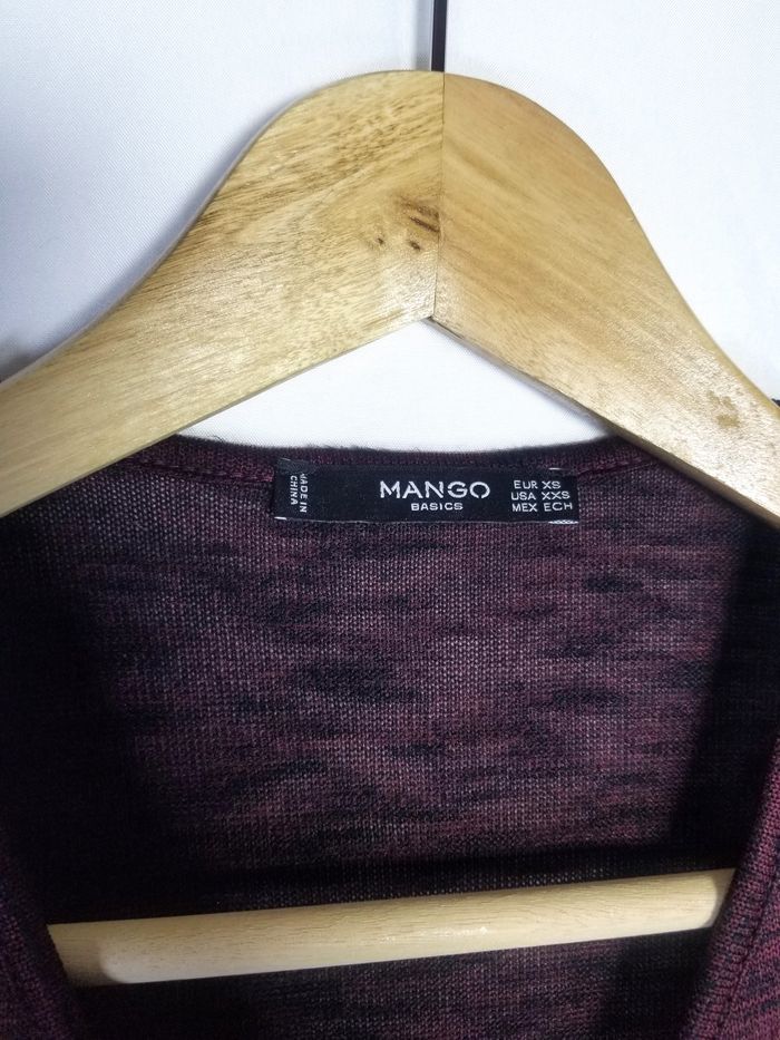 Robe bordeaux Mango - Taille XS - photo numéro 4