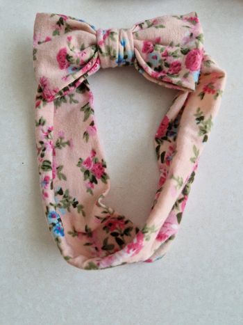Bandeau rose fleuri