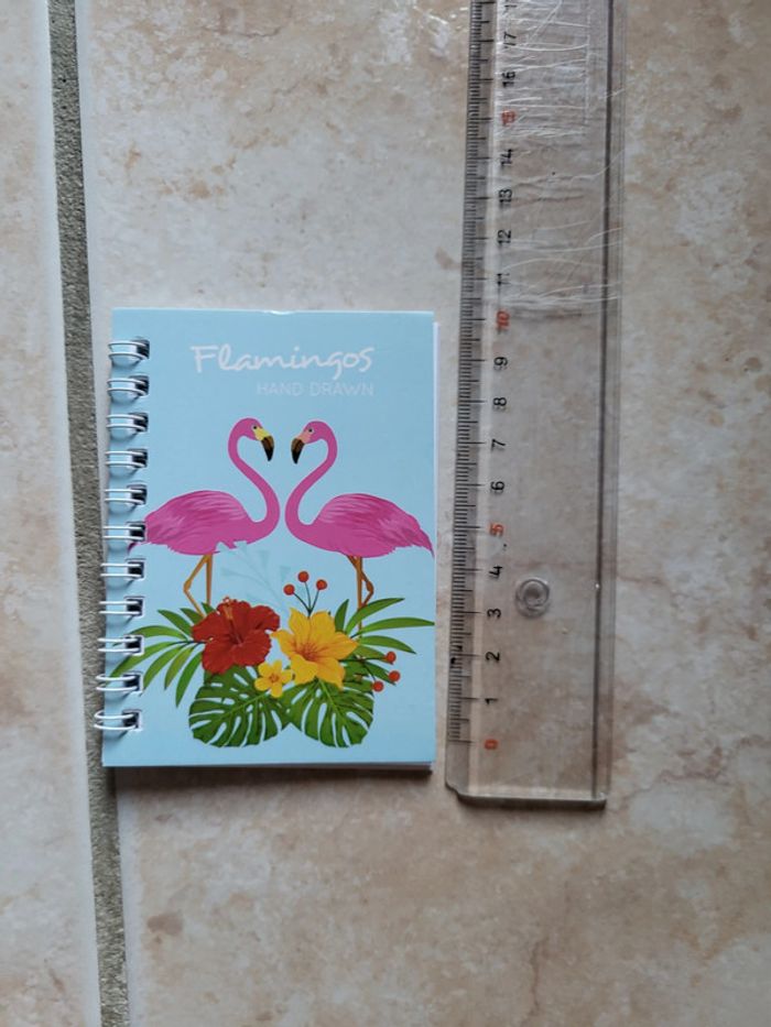 Lot 4 carnets flamant-rose - photo numéro 4