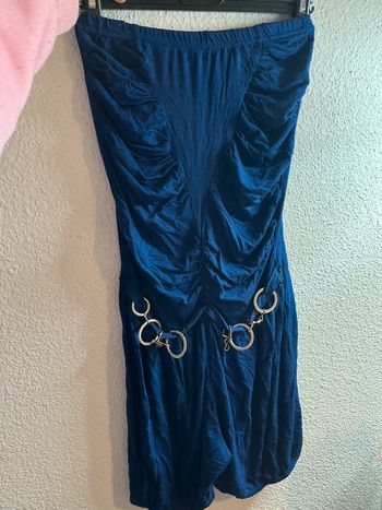 Combishort bleu à ceinture bijoux Zara Neuf