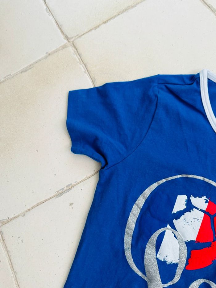 T-shirt bleu manches courtes France - photo numéro 4