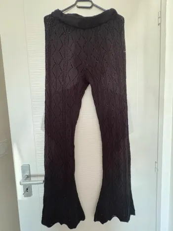 Pantalon noir transparent – MISU – Taille M