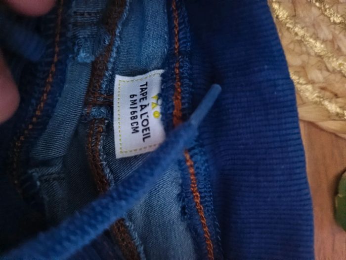 Short en jeans TAO 6 mois - photo numéro 2