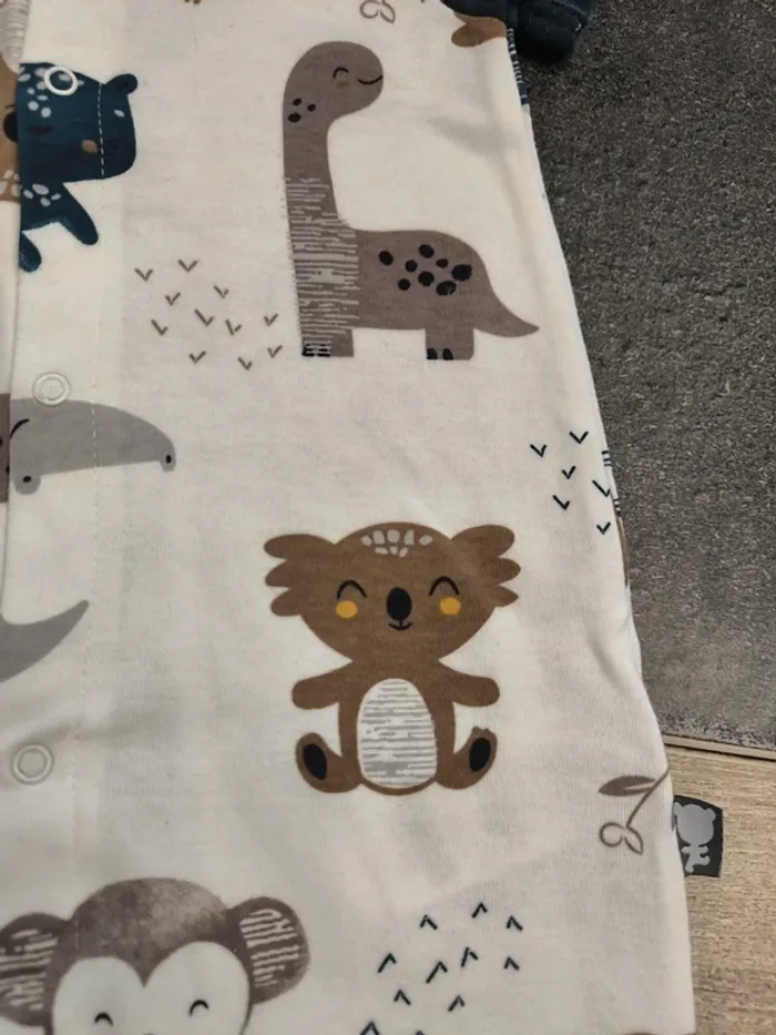 Combishort coton léger garçon 9 mois 74cm Petit Béguin - photo numéro 5