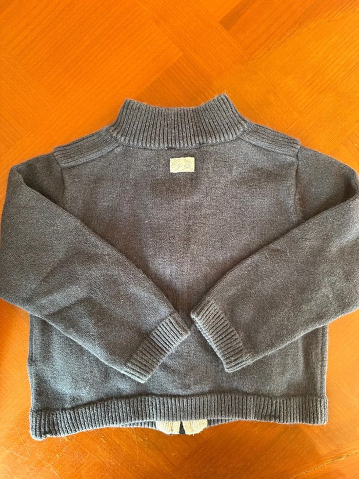 Gilet garçon cyrillus 6mois en laine et coton - photo numéro 6