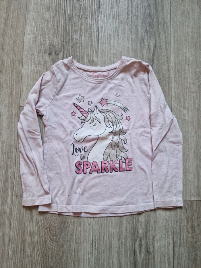 T shirt licorne 3/4 ans