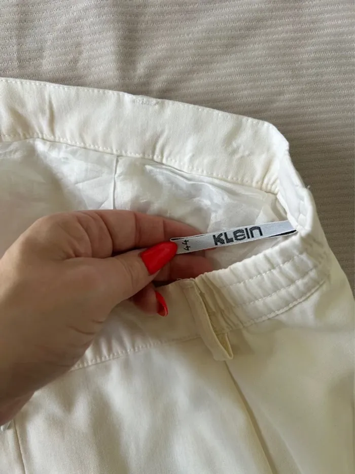 Pantalon blanc eugen Klein taille 46 - photo numéro 4