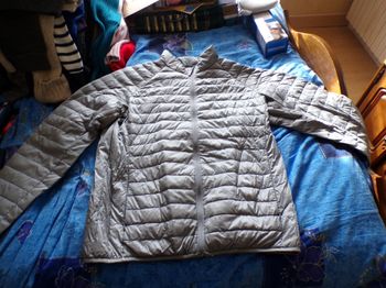 Fine doudoune grise taille L