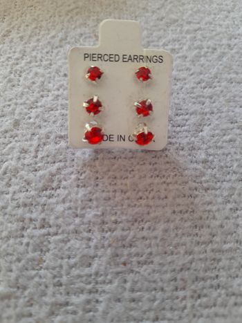 Lot de 3 paire de boucle