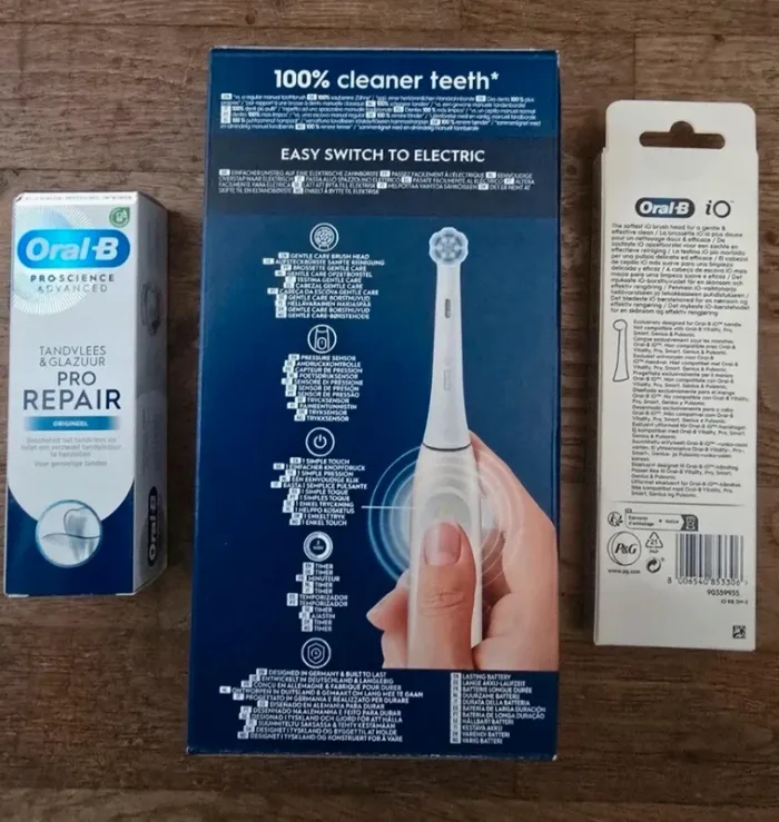 🌟 Brosse a dent electrique oral B iO série 2 beige + 2 brossettes + dentifrice 🌟 - photo numéro 2