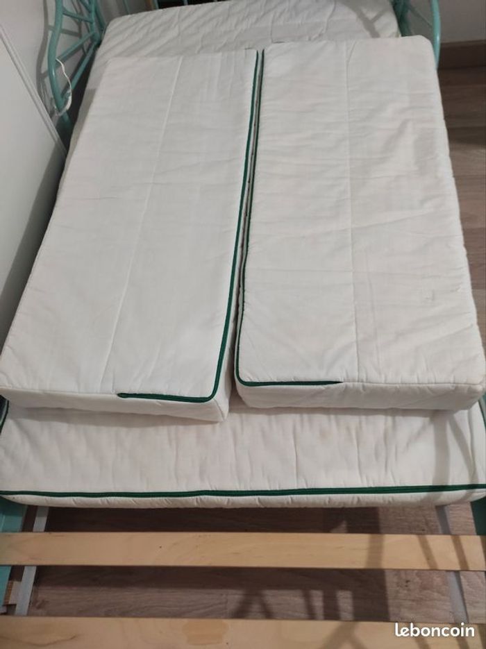 Lit enfant métal extensible 80x130/200 - photo numéro 2