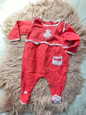 Pyjama coton sergent major fille fleuri 6 mois